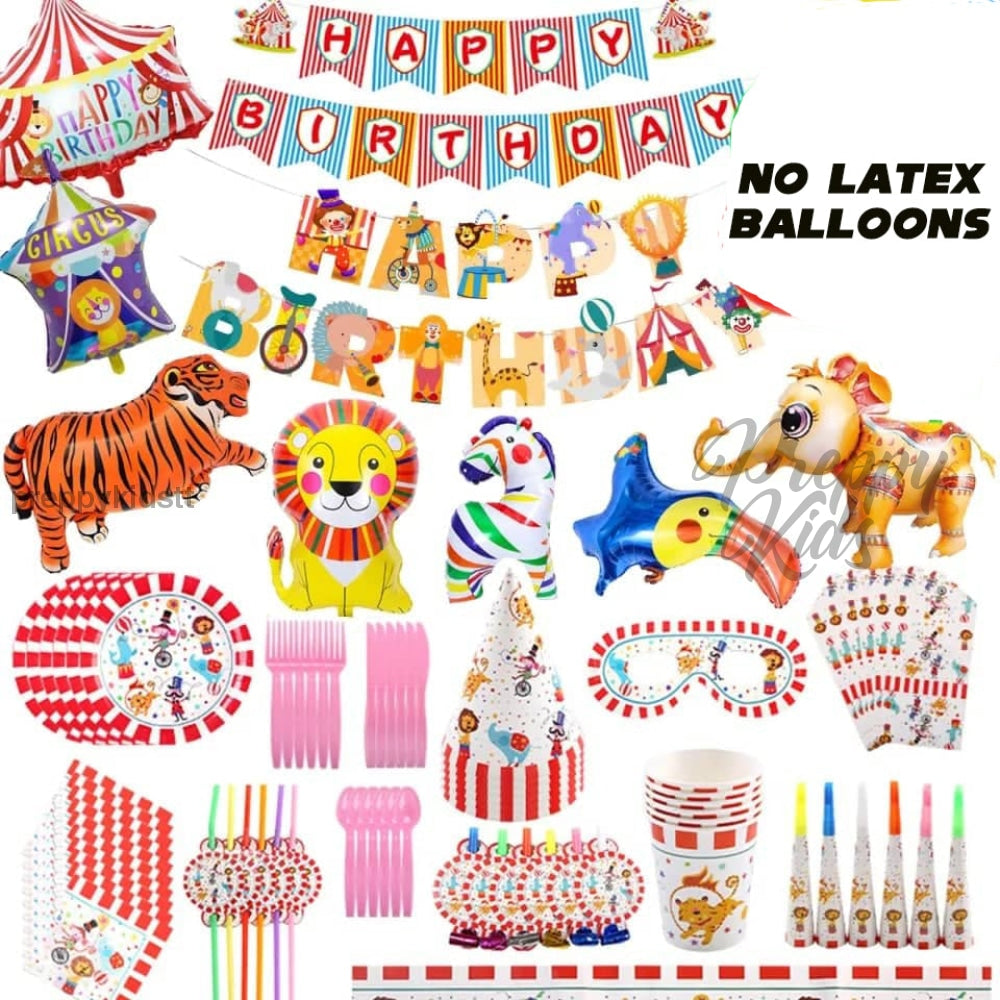 Circus Party Decorations Package Without