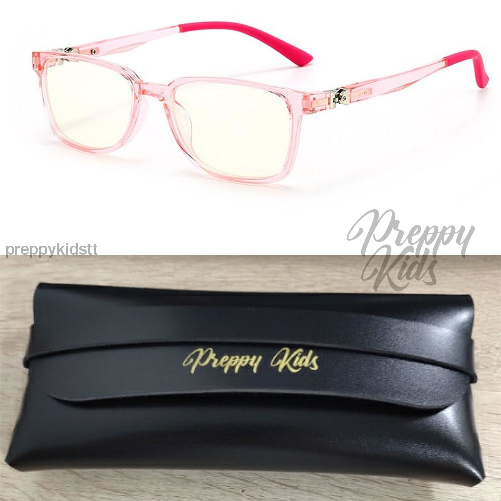 Kids 2021 Clear Rose Pink Blockers (Non-Prescription)