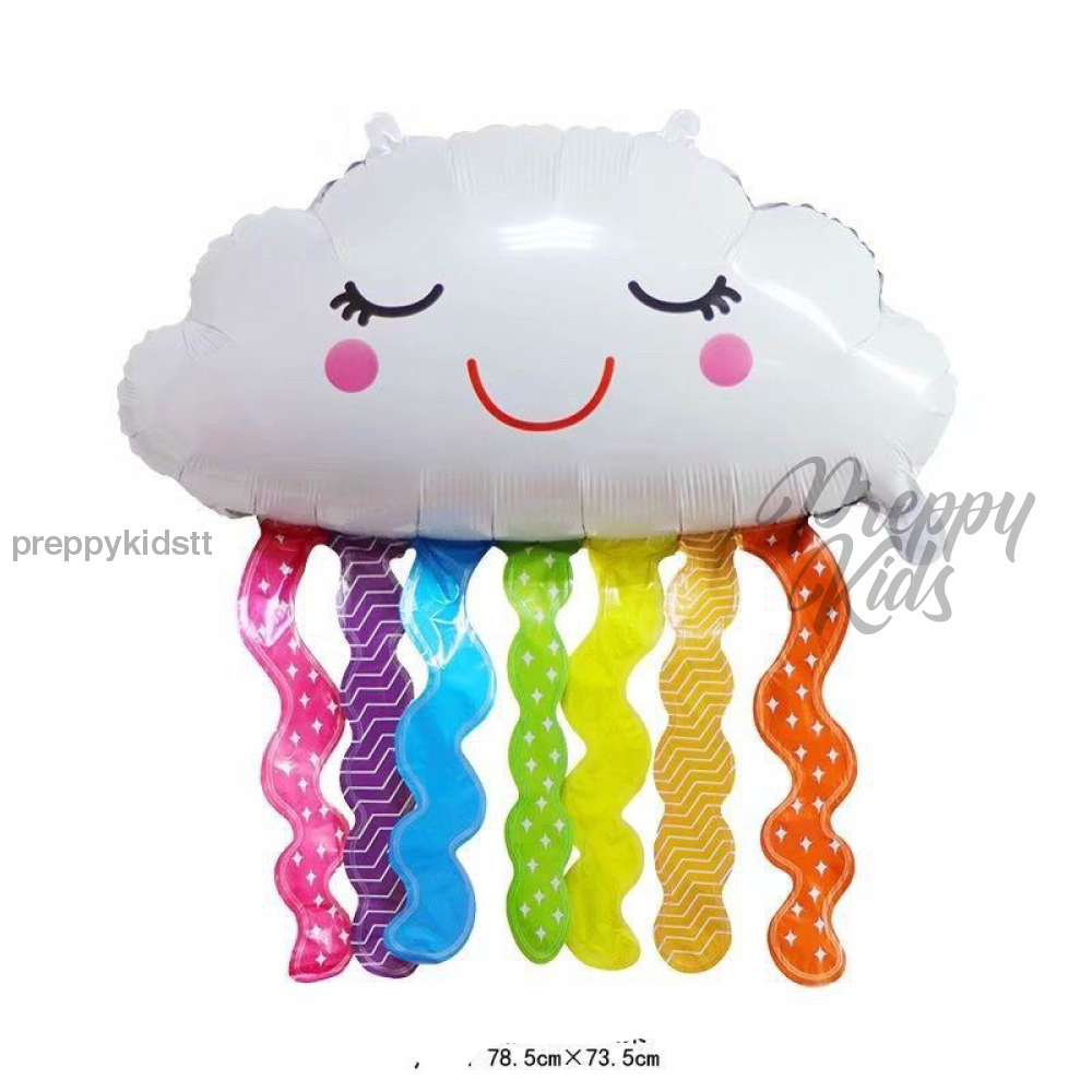 Cloud Rainbow Colour Foil Balloon Party Decorations