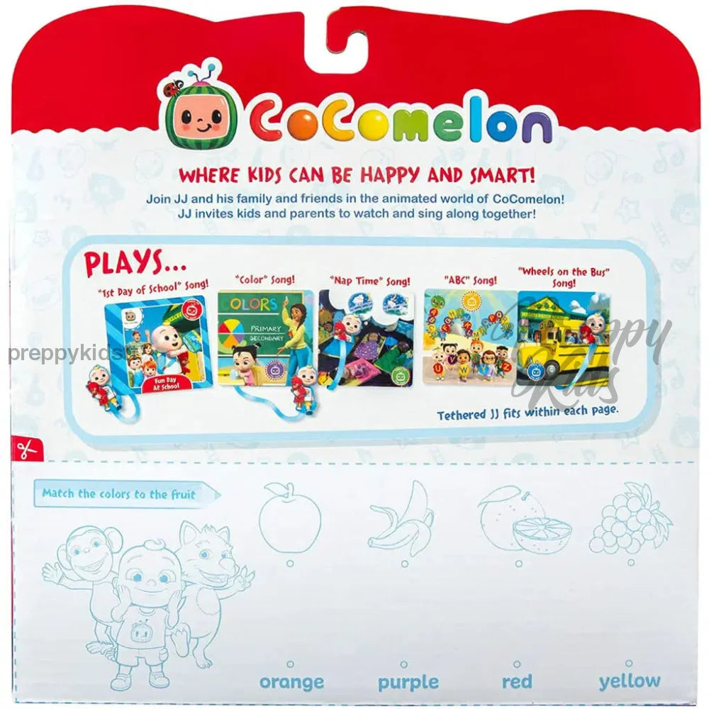 Cocomelon Fun Day At School Plush Book Plush Toys