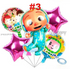 Cocomelon Jj Pyjamas 6Pc Foil Balloon Set 