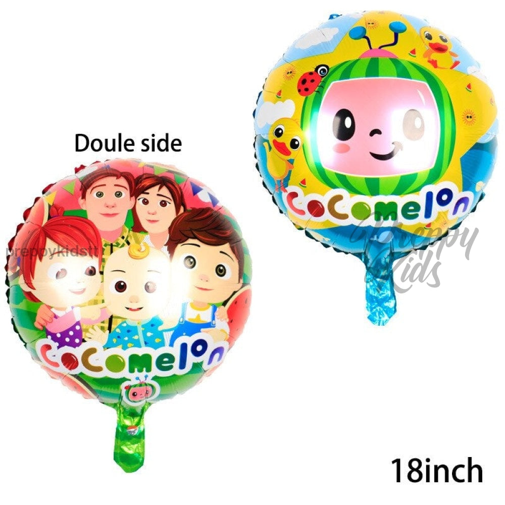 Cocomelon Jj Pyjamas 6Pc Foil Balloon Set Party Decorations