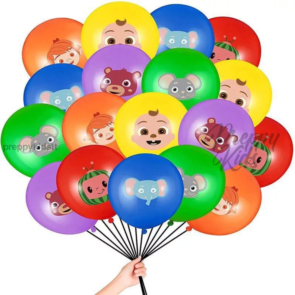 Cocomelon Latex Balloons (28 Pcs) Party Decorations
