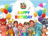Cocomelon Party Backdrop Decorations