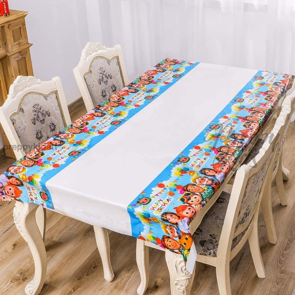 Cocomelon Tablecloth Party Decorations