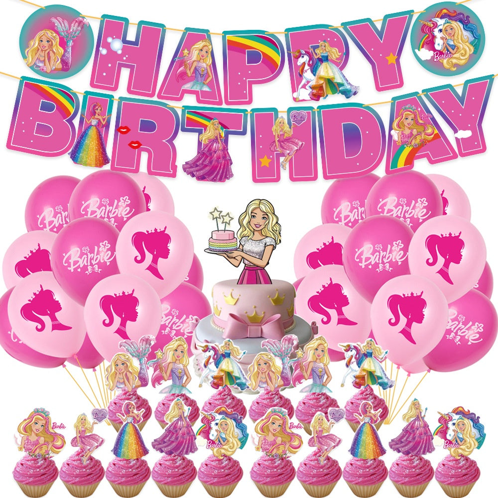 Barbie Party Decorations Package