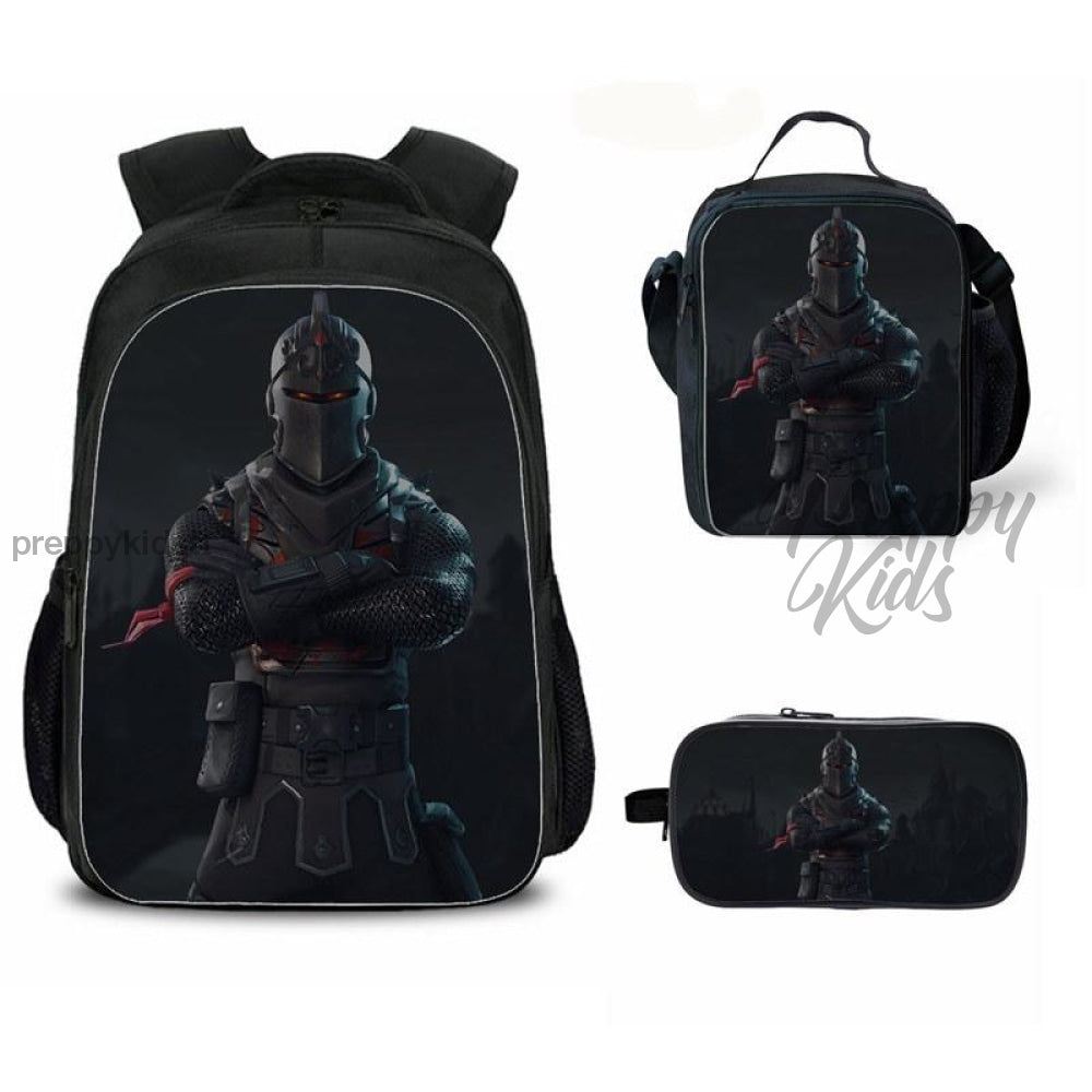 Dark Knight Fortnite Edition Backpack Set (3Pc) 2Nd Year To Std. 2 Backpack