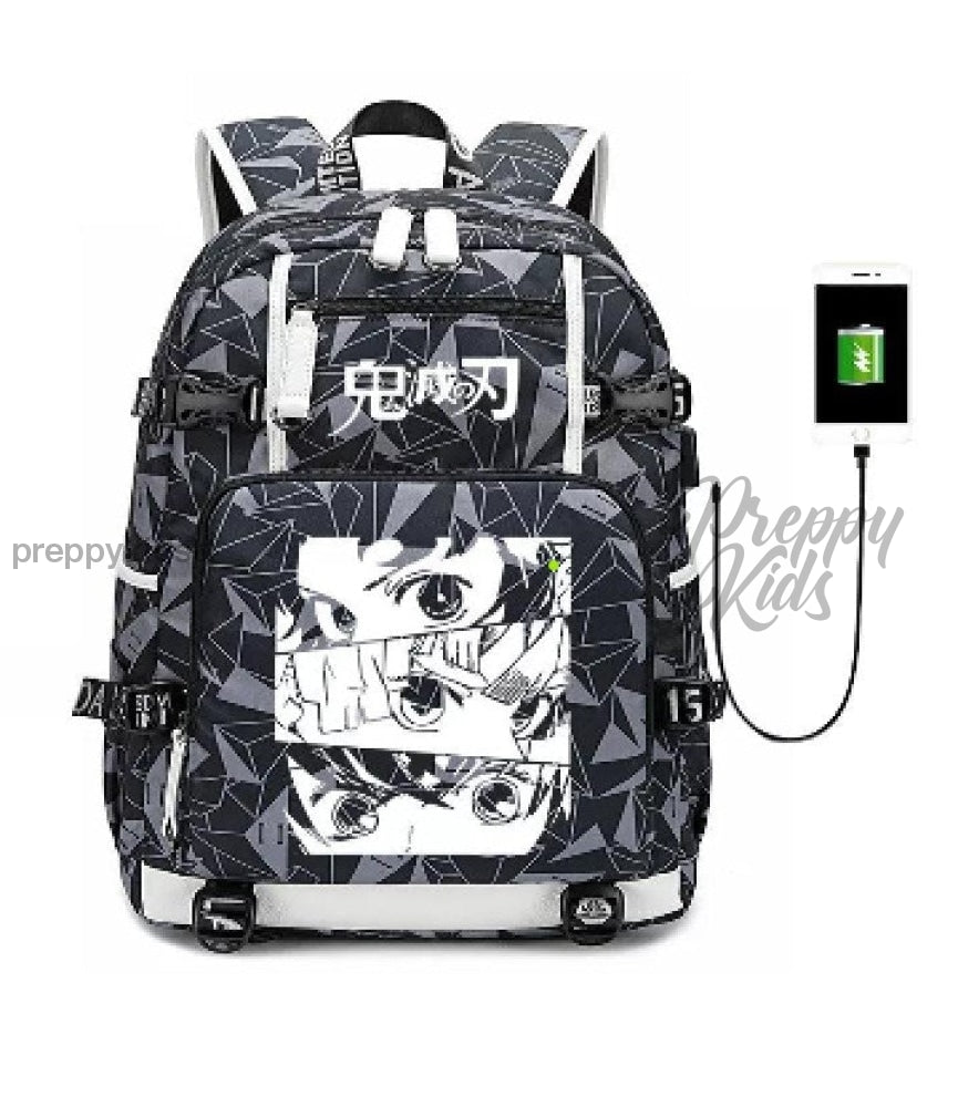 Demon Slayer Ultimate Usb Bookbag Backpack