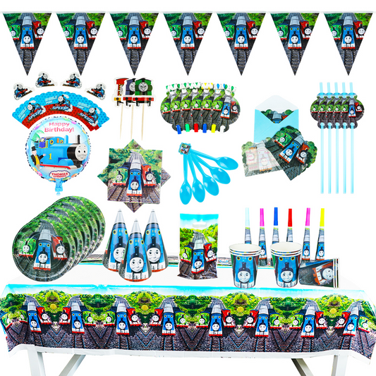 Thomas the Train Party decoration package 6 Kids Party Show package (78 Pcs)