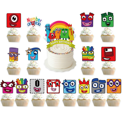 Numberblocks party decoration package