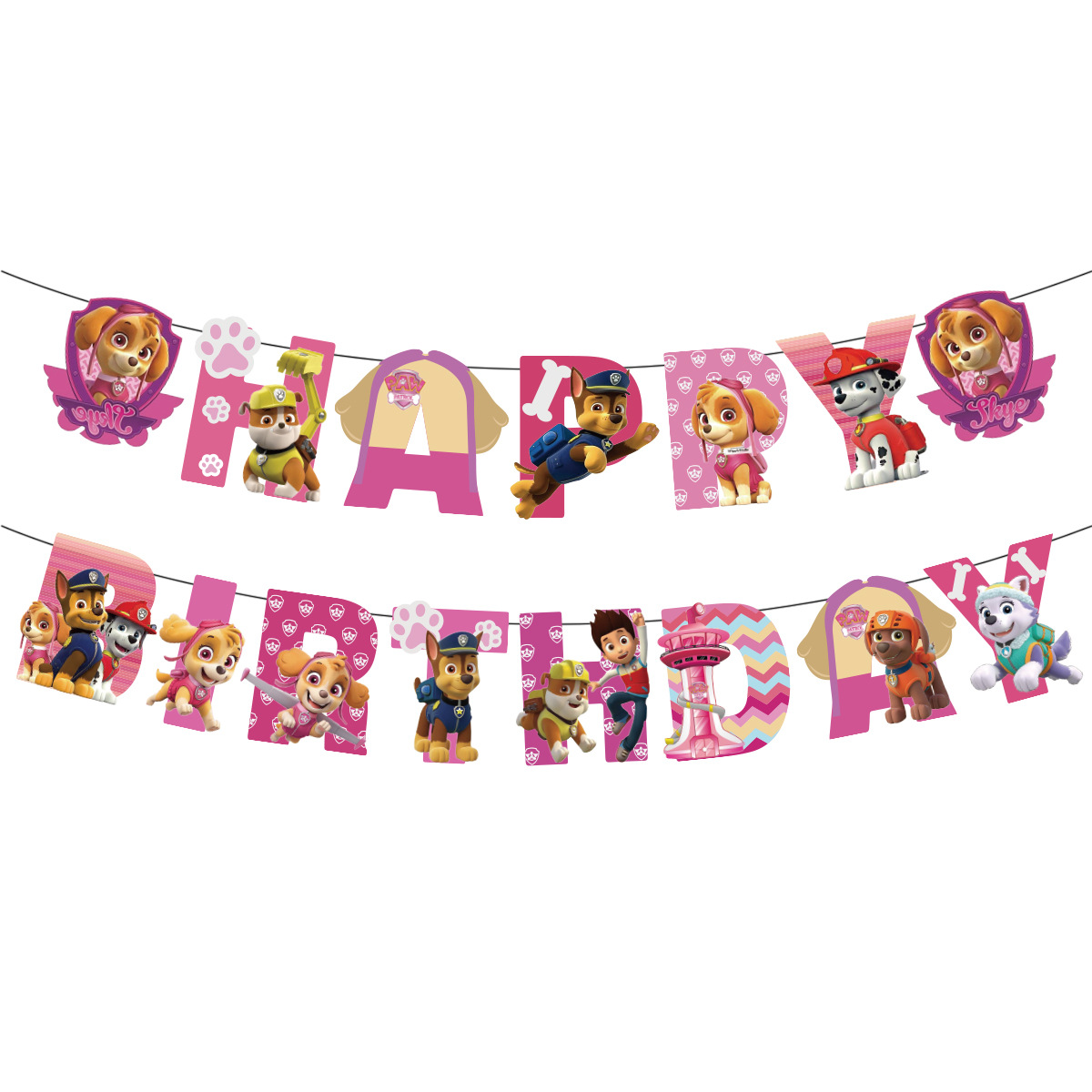 Paw Patrol Girls Edition Pink Party Decoration package