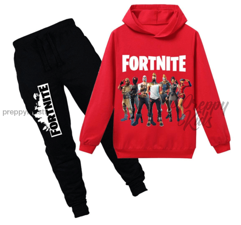 Drift &amp; Crew Fortnite Red Track Suits