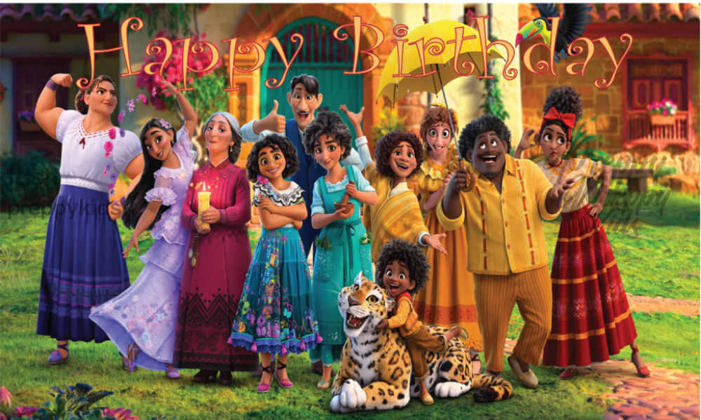 Encant0 Happy Birthday Backdrop Party Decorations