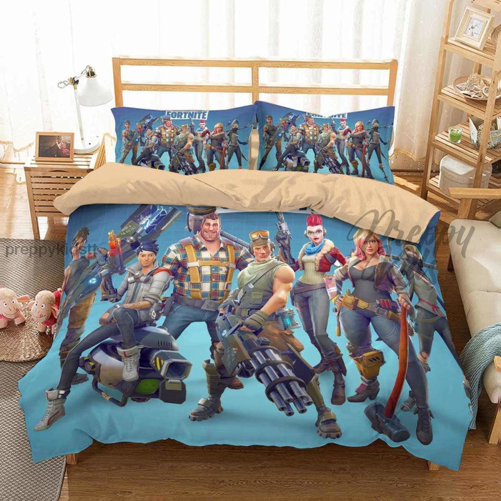 Fortnite Blue Comforter Set #1 Bed Sets