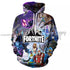 Fortnite Hoodie All Characters 3D Hoodies