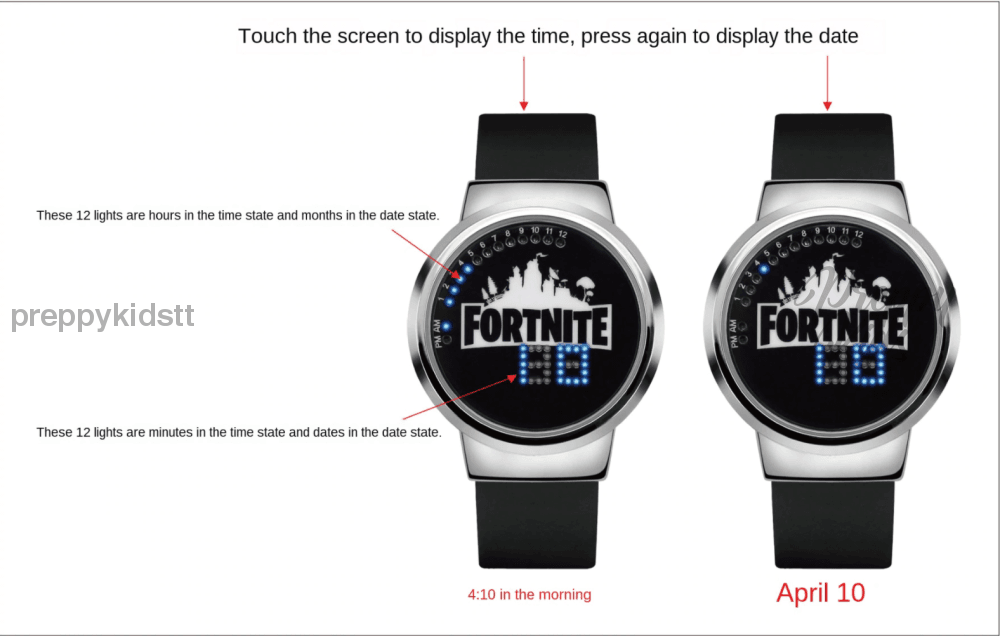 Fortnite Led Watch (Black) Led Watches