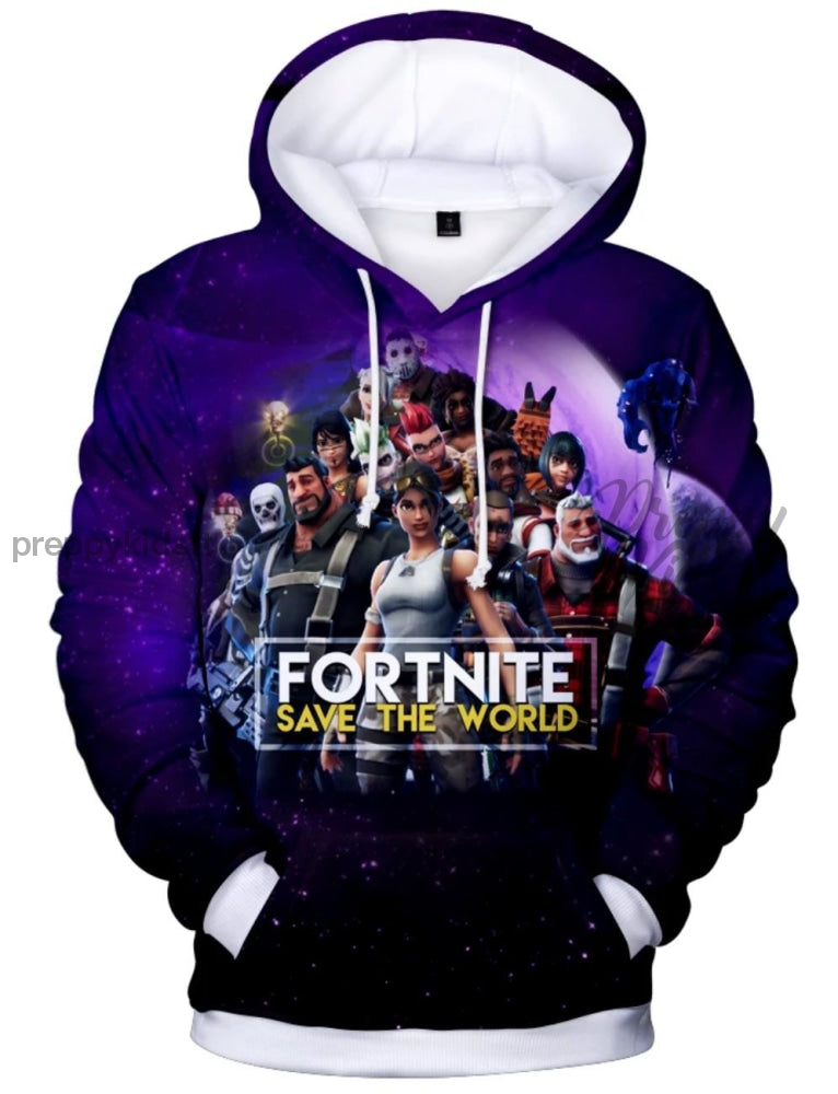 Fortnite Save The World 3D Hoodie Crew Hoodies