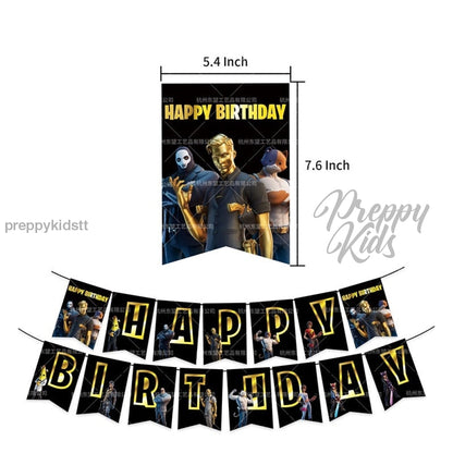 Fortnite Season 2 Midas Party Decorations Package (47Pcs)