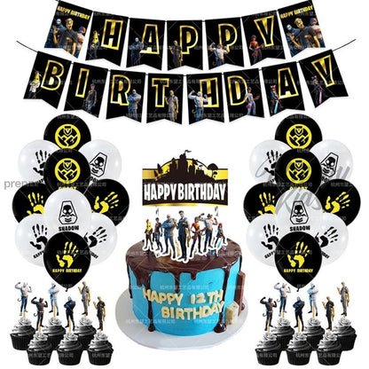Fortnite Season 2 Midas Party Decorations Package (47Pcs)