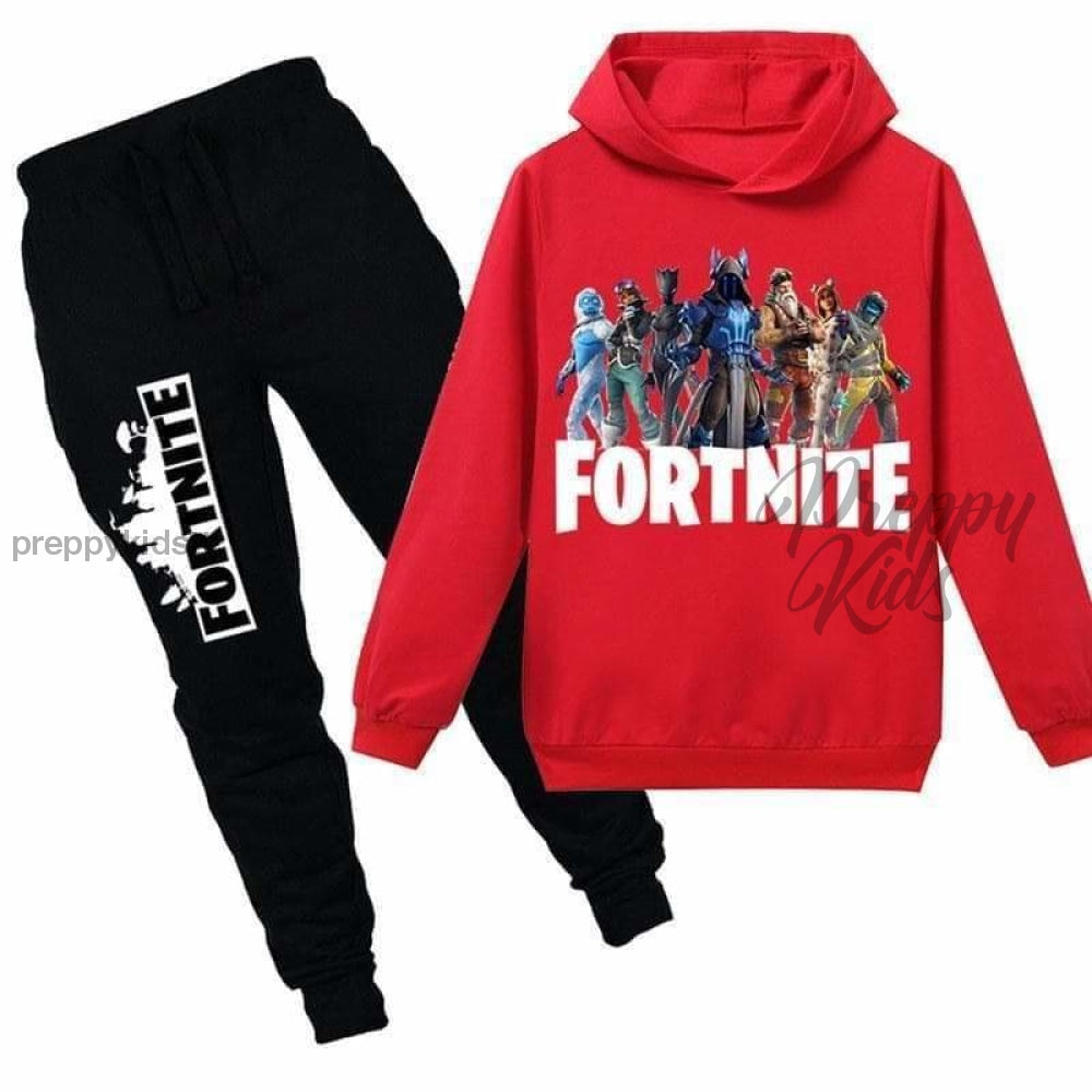 Fortnite Track Suit Season 7 Ice King Red Preppy Kids Grand Bazaar