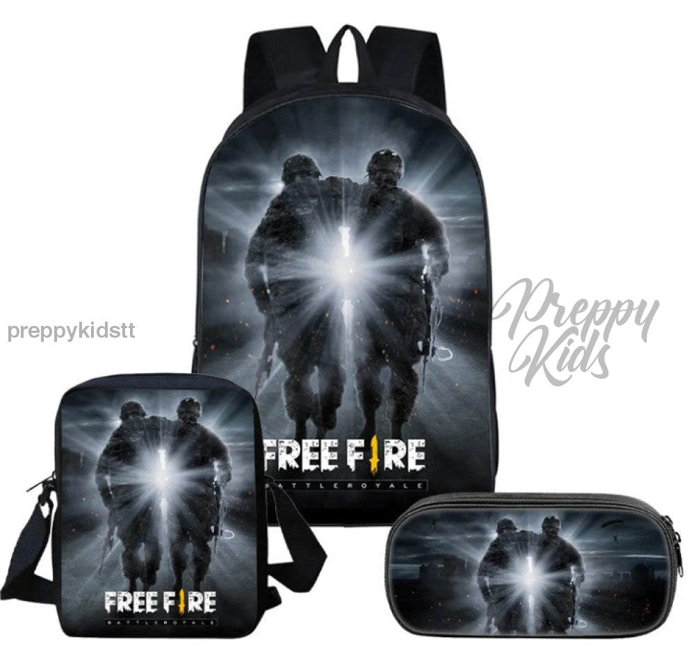 Free Fire (2Man Crew) Backpack Set (3Pc) Backpack