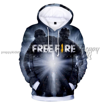 Free Fire 3D Hoodie (2 Men) 130Cm Hoodies