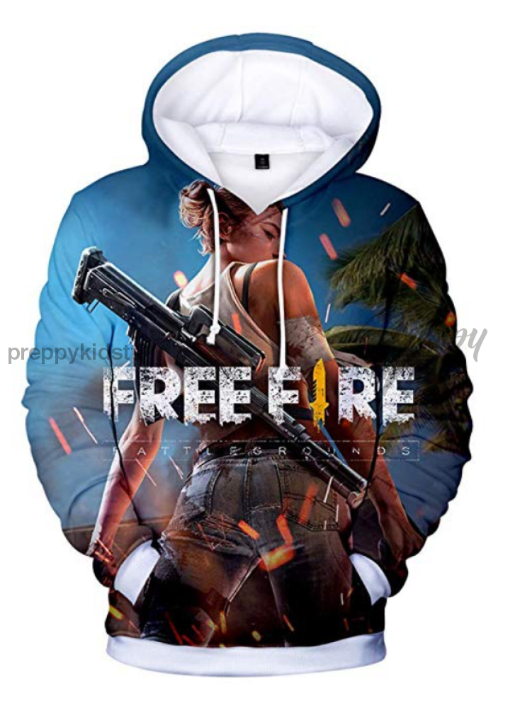 Free Fire 3D Hoodie (Lady Fighter ) Hoodies