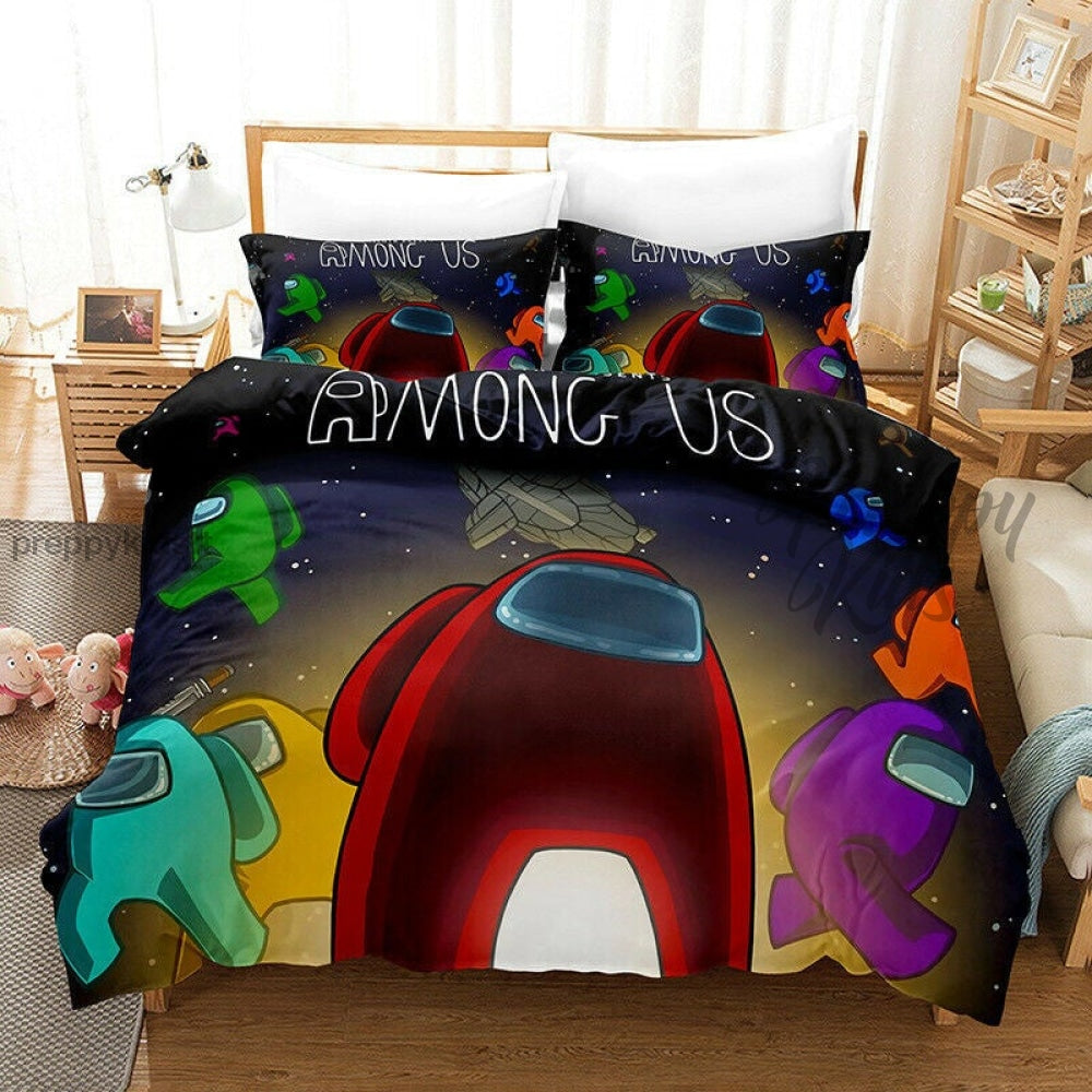 Gaming Among 3Pc 3D Comforter Set Bed Sets