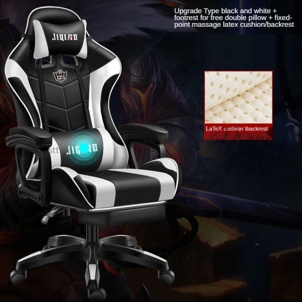 Gaming Led Chair By Jiqiao White