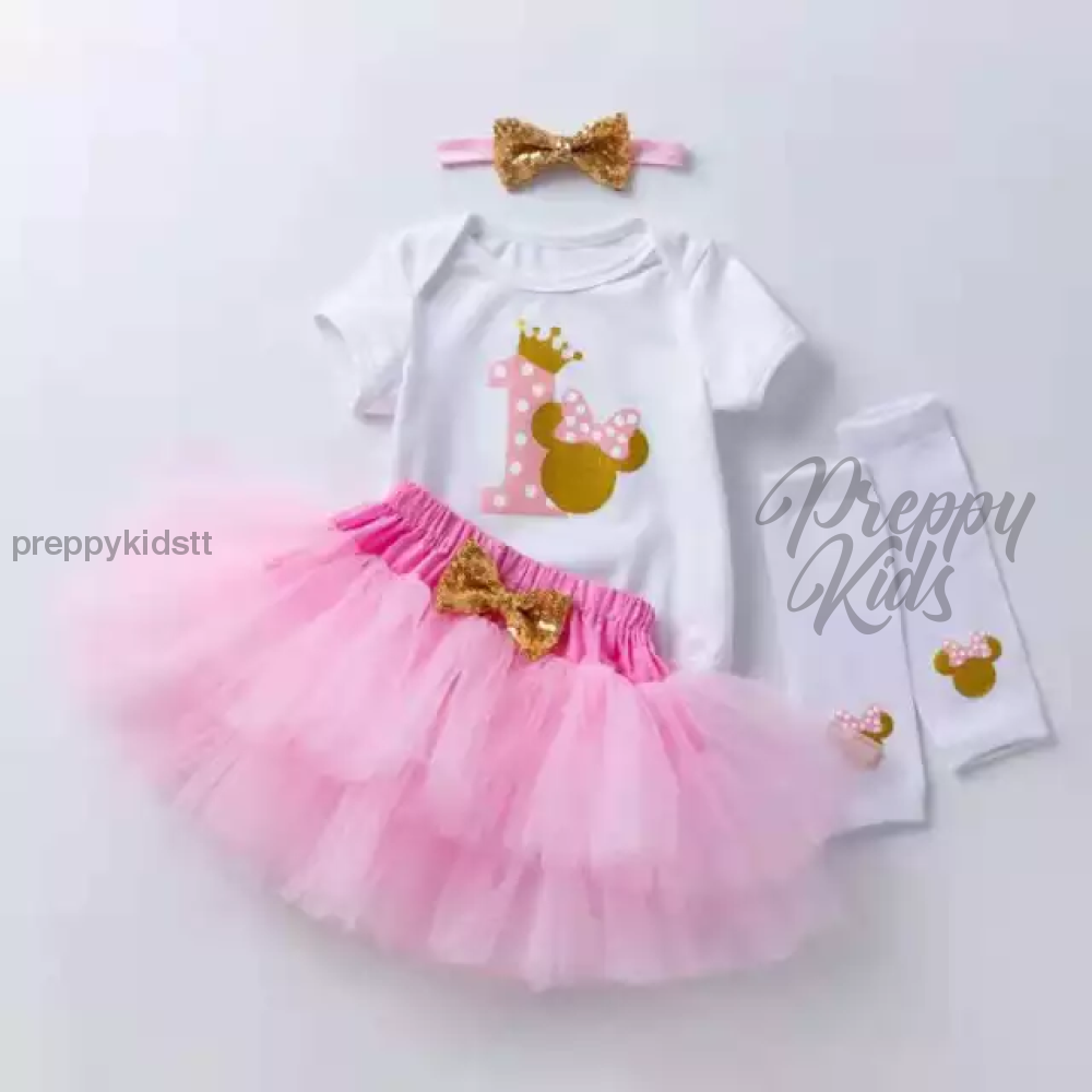 Girls minnie mouse Birthday Outfit (pink) Preppy Kids Trinidad Girls minnie mouse Birthday Outfit (pink) Preppy Kids Trinidad
