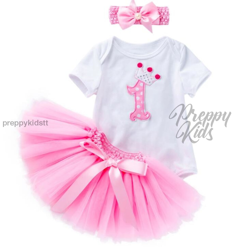 Girls One Year Old Birthday Outfits 73Cm / Without Shoes Girls Birthday Dresses