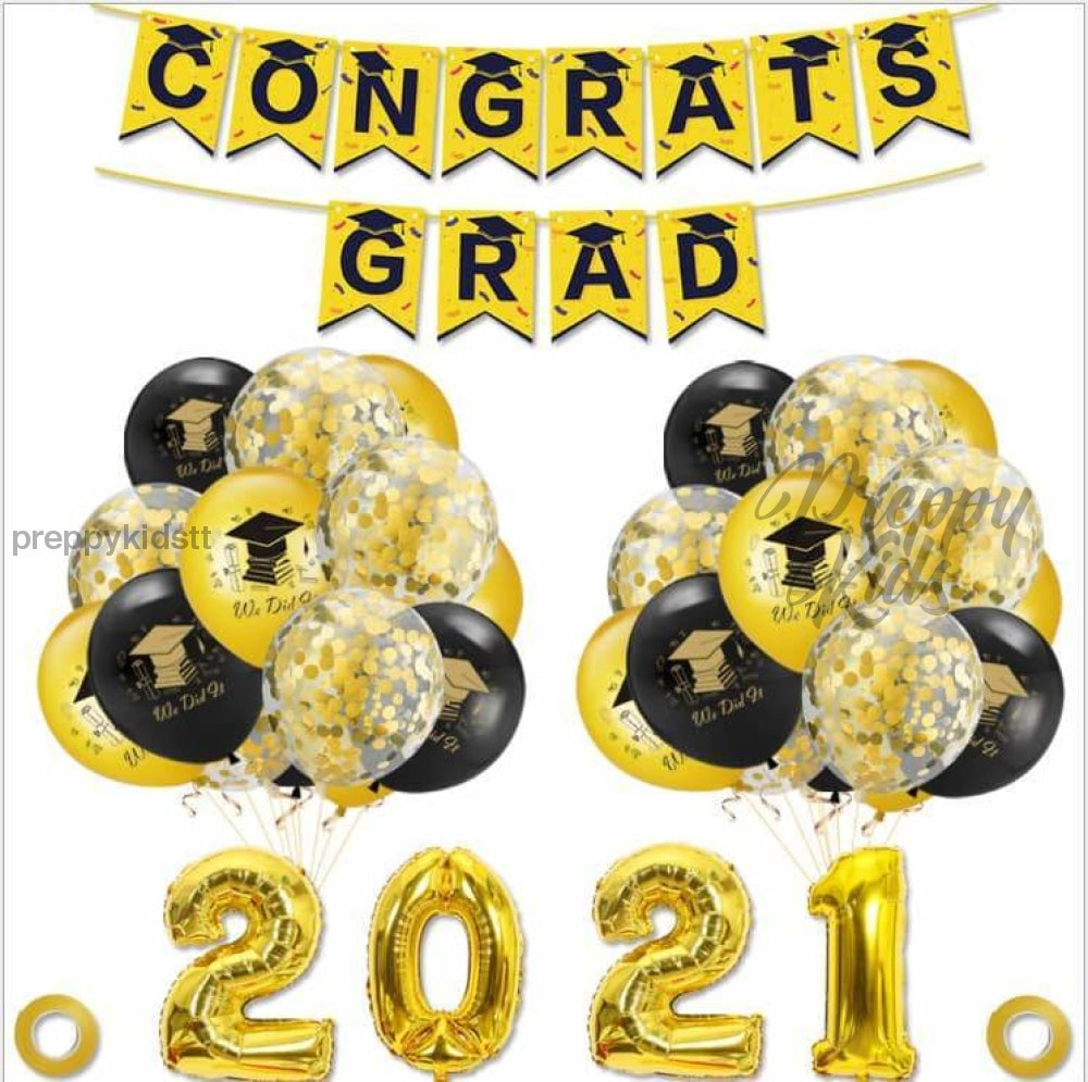 Graduation 2021 Decoration Package 1St Edition None Party Decorations