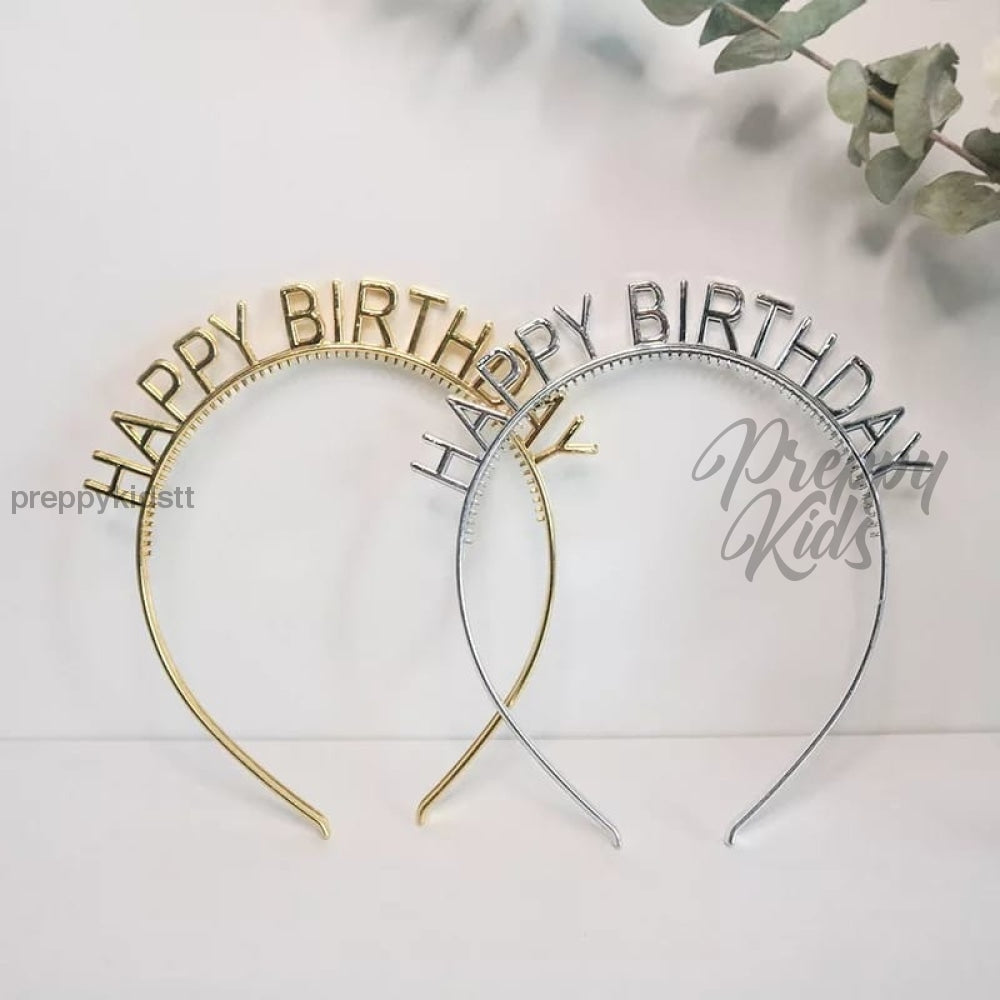 Happy Birthday Tiara (Gold) Party Decorations