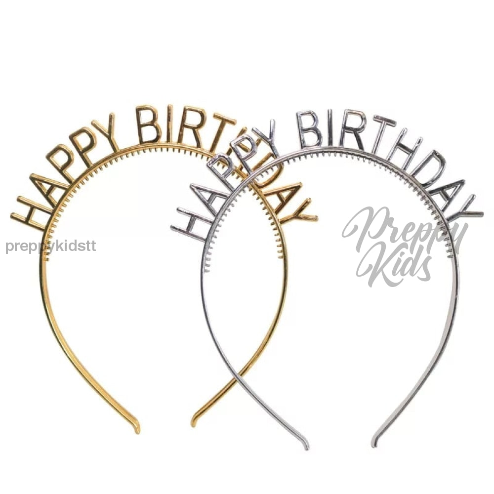 Happy Birthday Tiara (Silver) Party Decorations