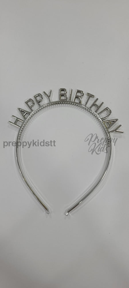 Happy Birthday Tiara (Silver) Party Decorations