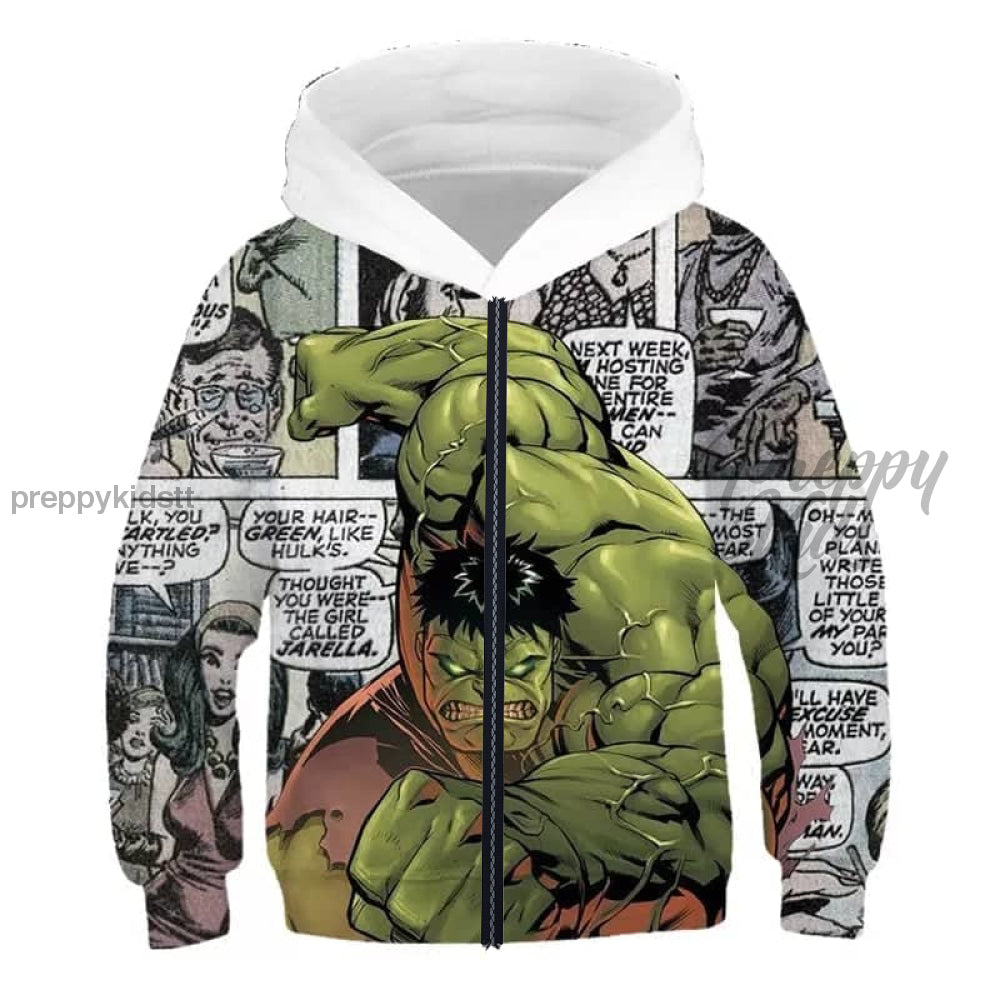Hulk Hoodie Comic Version #1  3D (Zipper)
