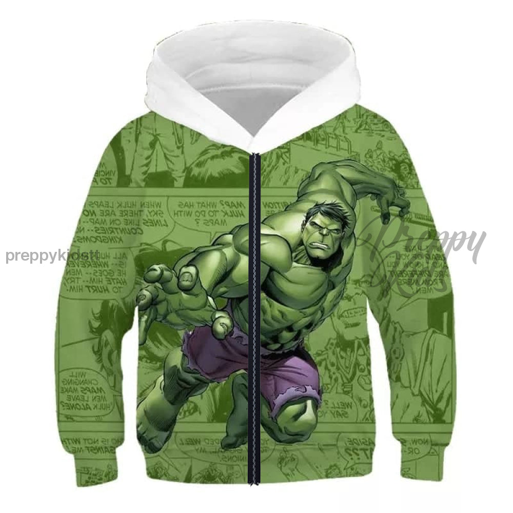 Hulk Hoodie Comic Version #2 3D (Zipper)