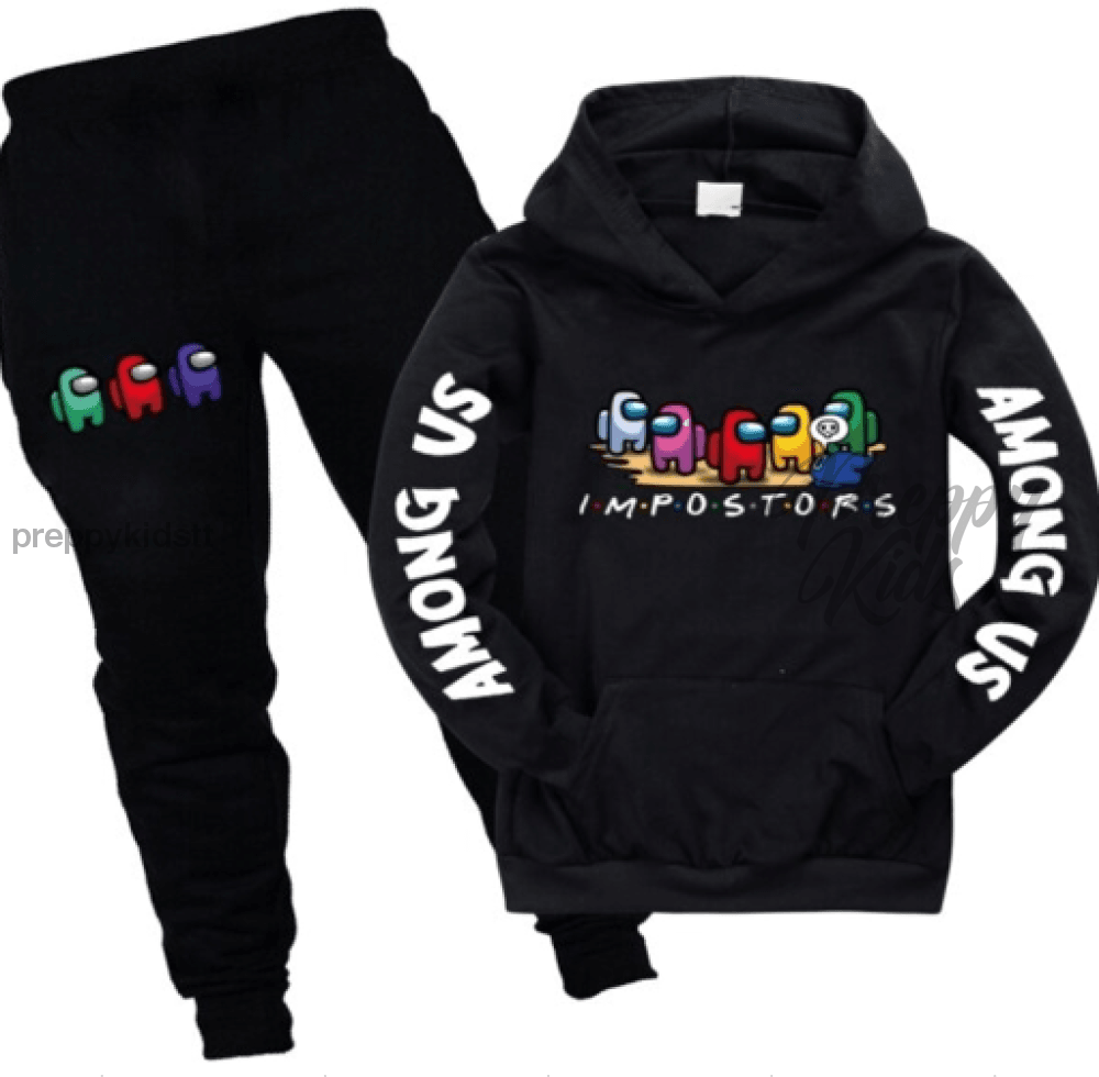 Imposter Crew Track Suit (Black) Suits