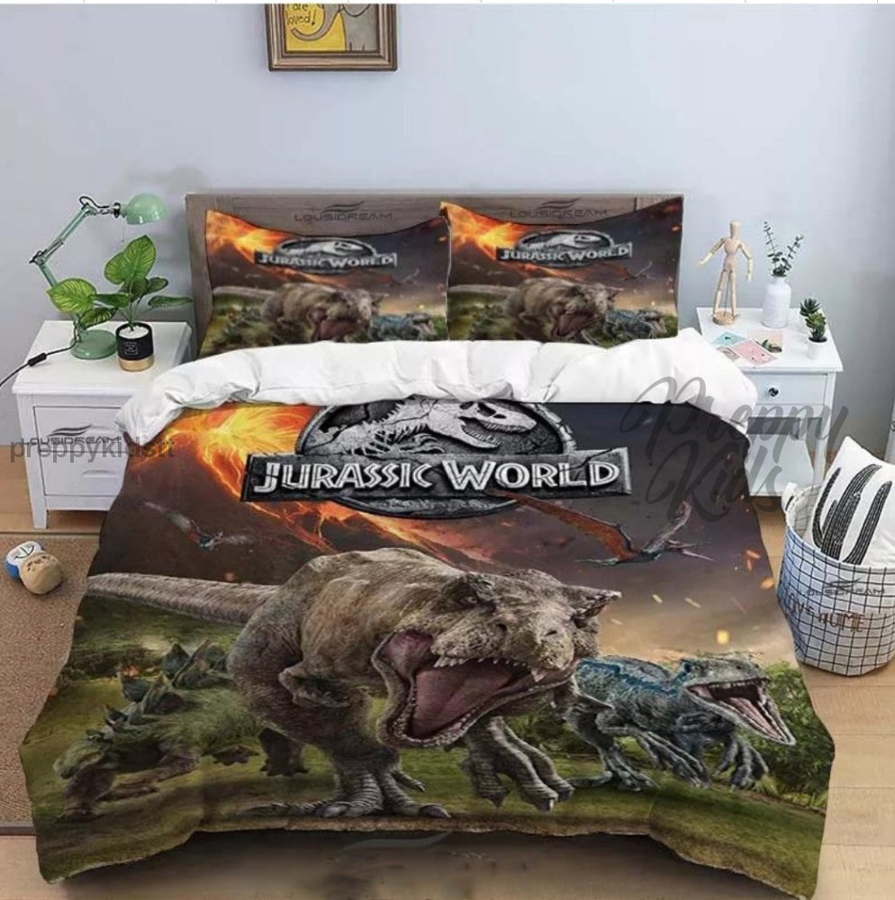 Jurassic World Bed 3Pc Comforter Set (Dinosaurs) Bed Sets