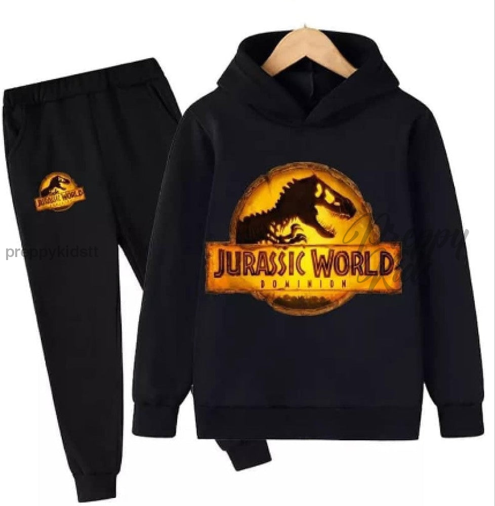 Jurassic World Track Suit (Black) With Front Pockets Suits