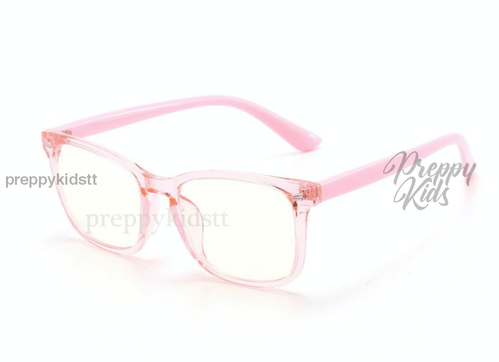Kids Blue Light Glasses (Clear Pink) (Non-Prescription)