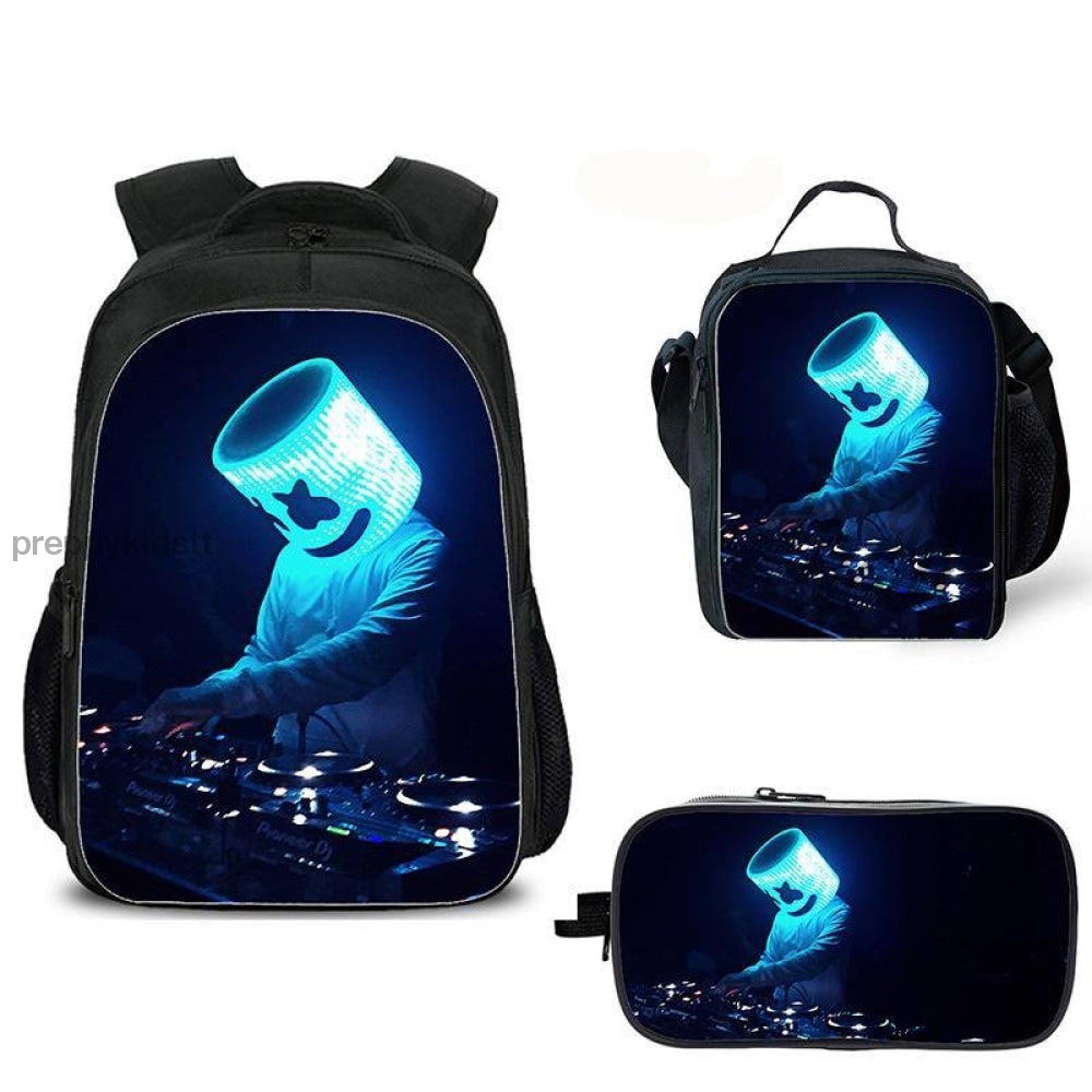 Marshmello Backpack Set (3Pc) Backpack