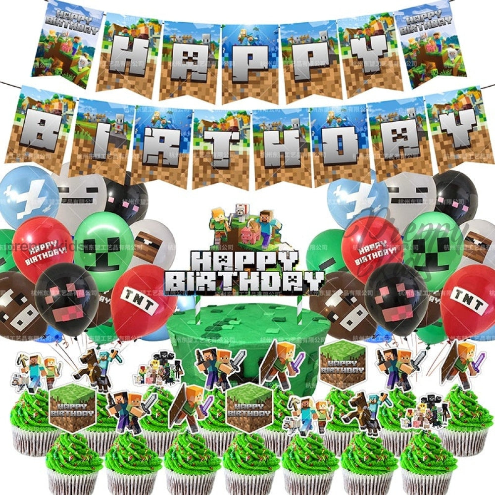 Minecraft 2Nd Edition Party Decorations (75 Pcs)