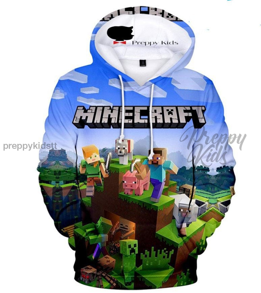 Minecraft 3D Hoodie 2Nd Edition Hoodies