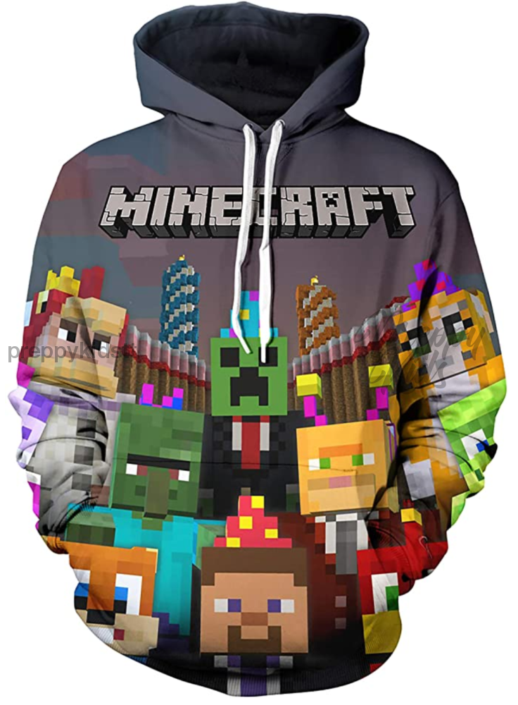 Minecraft 3D Hoodie All Star Crew Hoodies