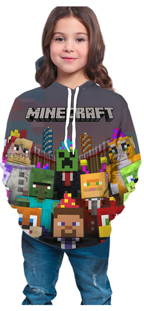 Minecraft 3D Hoodie All Star Crew Hoodies