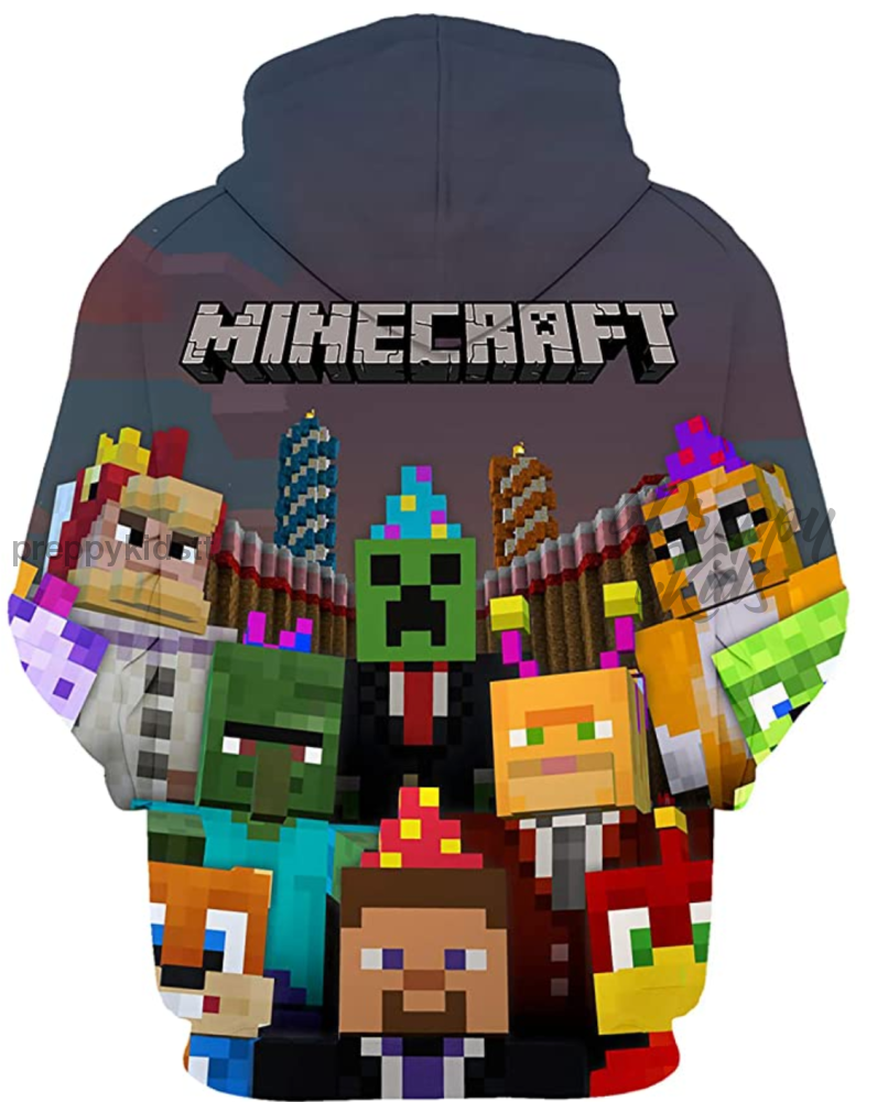 Minecraft 3D Hoodie All Star Crew Hoodies