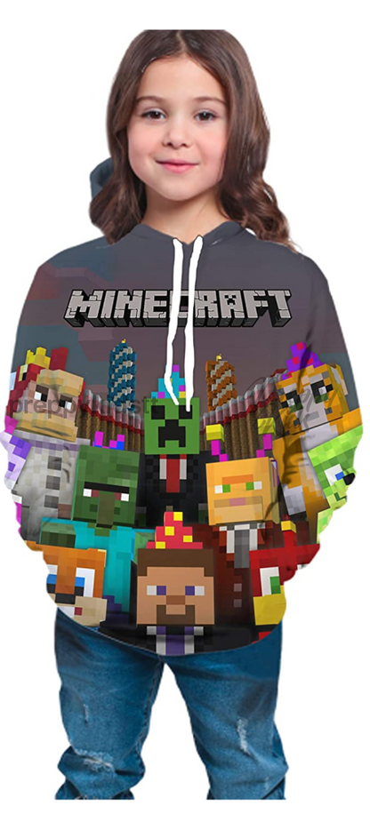 Minecraft 3D Hoodie All Star Crew Hoodies