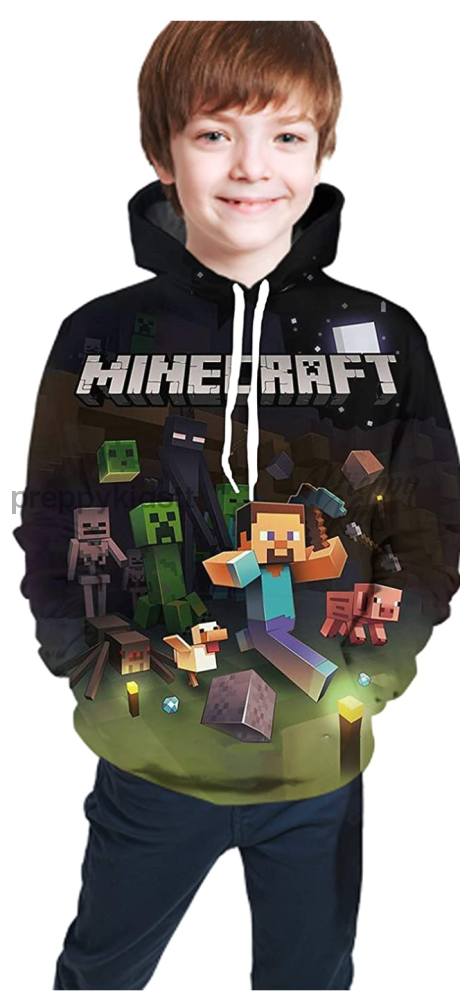 Minecraft 3D Hoodie Crew Hoodies