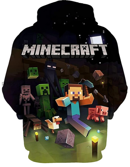 Minecraft 3D Hoodie Crew Hoodies